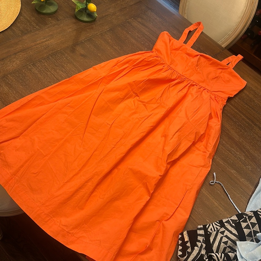 A new day medium coral color midi dress